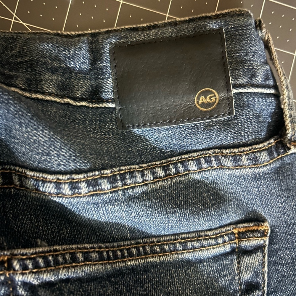 AG Adriano Goldschmied Indigo Straight Leg Jeans - Picture 7 of 8